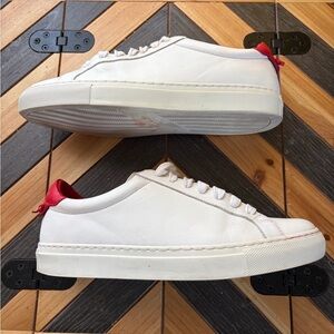 Givenchy White Sneakers with Red Accents